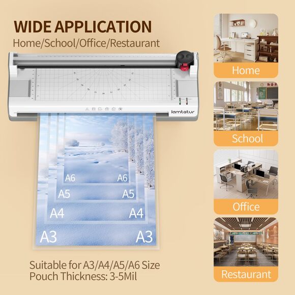 NWT 11x17 Laminator Machine with 70 Sheets, Hot & Cold 13-Inch Thermal - Picture 3 of 7
